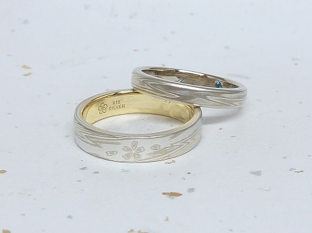 13111601木目金の結婚指輪 Y002.JPG